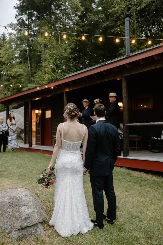 Walking into the ceremony together